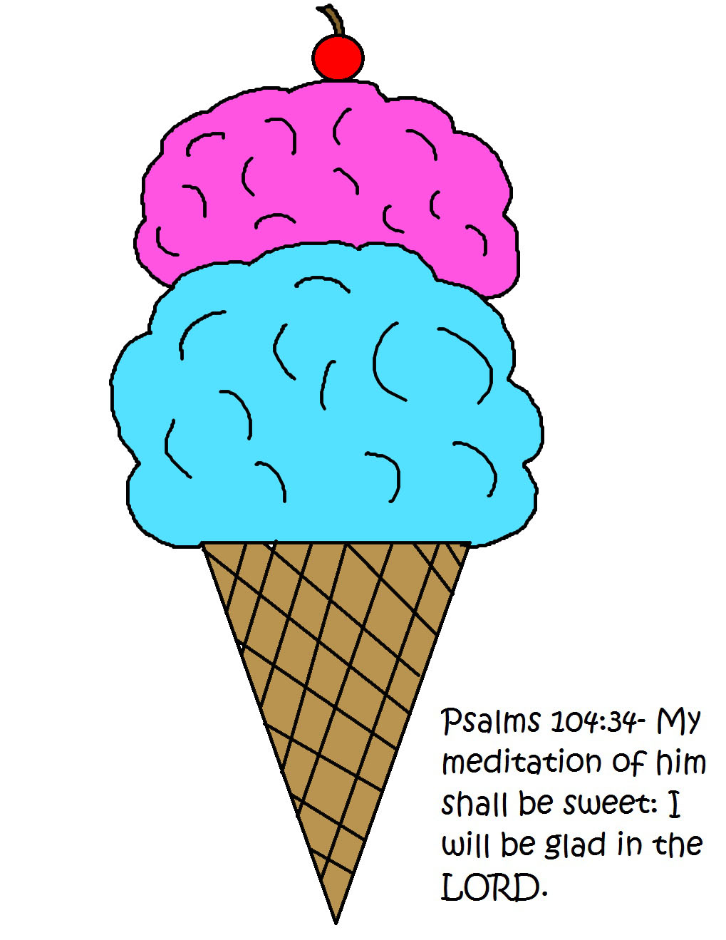 Church House Collection Blog Ice Cream Cone Poster Board